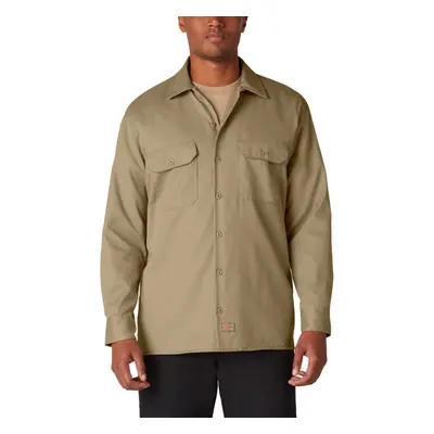 Dickies Mens Big-Tall Long Sleeve Work Shirt Khaki XXT