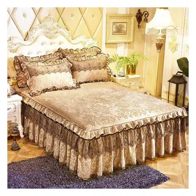 (camel, 3pcs 180x220cm) Pcs Bedding Set Luxurious Bedding Cover Set Warm Bedspread On The Bed He