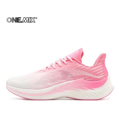 (black,white, 39) Onemix Men Running Shoes Onemix Unique Tongue Design Breathable Mesh Women Spo