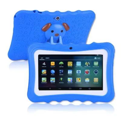 (Blue UK) Kids Tablet Android Tablet Pc 8gb Rom Resolution Wifi Kids Tablet Pc