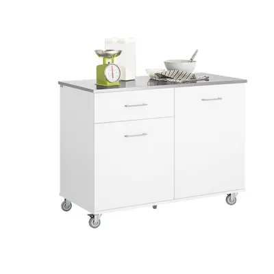 SoBuy FKW117-W, Kitchen Island Kitchen Cabinet Cupboard Sideboard