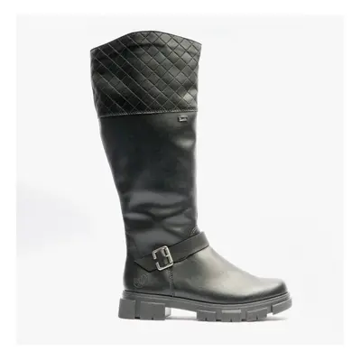 (UK 5, Black) Rieker Y7154-00 Ladies Tall Boots Black