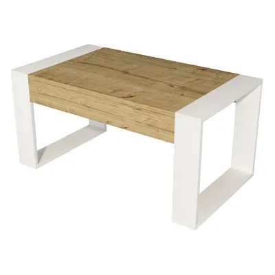 (White & Oak) Robert Coffee Table Modern Table