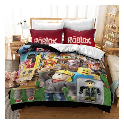 (Pattern 13, Single) ROBLOX Bedding Single Double Duvet Cover Cartoon