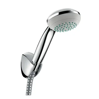 Hansgrohe Shower Head, 1.6 Meter Hose, and Holder Crometta Porter Set Quickclean