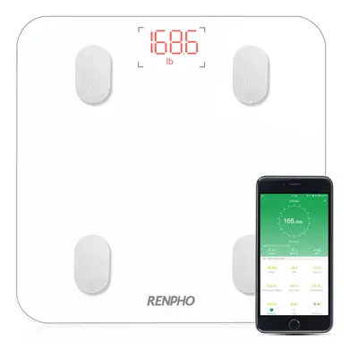 RENPHO Bluetooth Body Fat Scale with iOS and Android APP Smart Digital Bathroom Scale for Body W