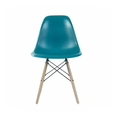 (TEAL , SET OF CHAIRS ) MOF Dining Chairs Retro Wooden Legs Dining Chair