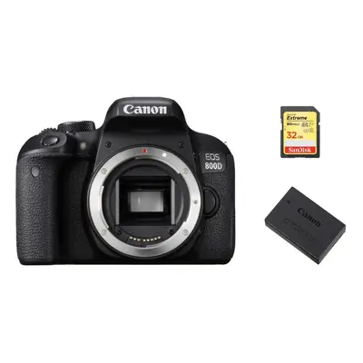 CANON EOS 800D Body + 32GB SD card + LP-E17 Battery