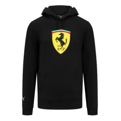 (XXL) Ferrari Fanwear Big Shield Hoodie (Black)