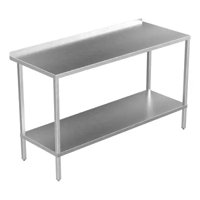 (1500 x 600mm, Yes) Stainless Steel Commercial Kitchen Table