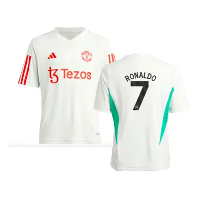 (SB) Man Utd Training Jersey (White) - Kids (Ronaldo 7)