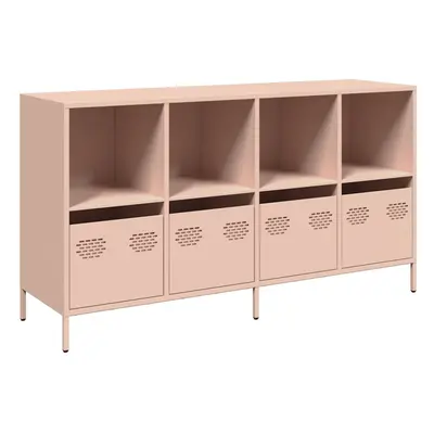 (pink) vidaXL Sideboard Olive Green 135x39x73.5 cm Cold-rolled Steel storage cabinet