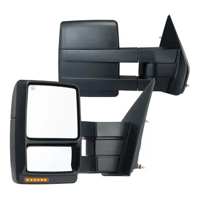 Vevor QYJHZKFTF150F9C68V9 Left & Right Towing Mirrors for Ford F150, Black - Pack of