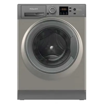 Hotpoint NSWF GG UK 9kg 1400rpm Anti-stain Washing Machine - Graphite