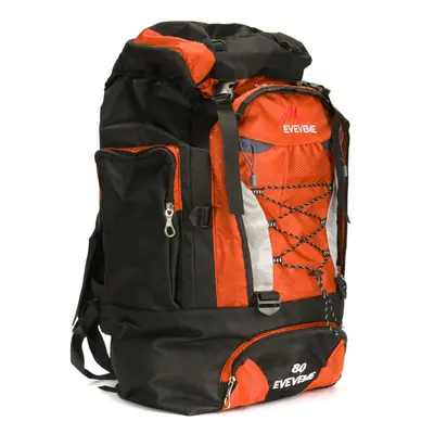 (Orange) 80L Extra Load Unisex Super Large Rucksack Waterproof Cycling Gear Bag Big Backpack Lug