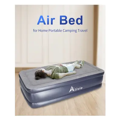 (SINGLE) ALIVIO INFLATABLE AIR BED BUILTIN PUMP AIR MATRESS