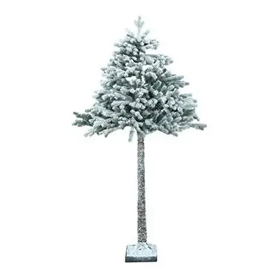 BPIL Snowy Half 6ft Parasol Green Snowy/Flocked Christmas Tree festival decoration Artificial Xm