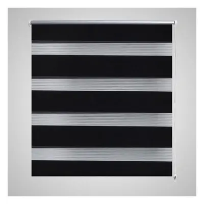 vidaXL Zebra Blind 120x230cm Black Home Office Window Roller Shade Sunscreen