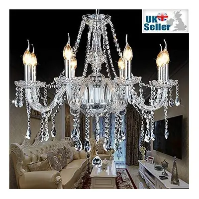 (8 Arms) Genuine K9 Crystal Chandelier Clear 2, 6, 8, 10, 15, 24, ARMS