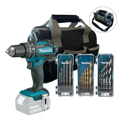 Makita DHP482Z 18v LXT Speed Cordless Combi Drill Bare + Bag + 16PC Bit Set