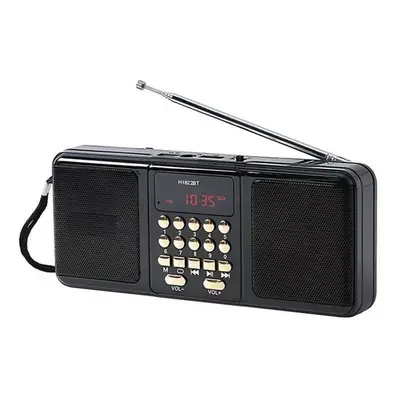 (black) Portable Fm Radio Wireless Speakers Support Tf Card Usb Mp3 Music Player Rechargeable Bl