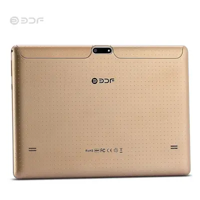 (Gold) New Inch Tablet PC Octa Core 3G Phone Call 4GB/64GB Google Play Dual SIM Phone Call Bluet