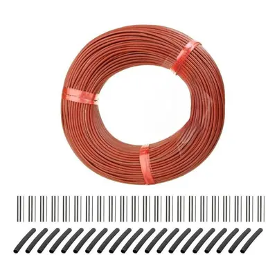 (100M) Infrared Warm Floor Cable 12k 33ohm/m Electric Carbon Heating Wire Coil 2.0mm Fiber Wire 