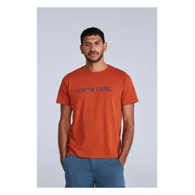 (L, Rust) Animal Mens Classico Organic T-Shirt