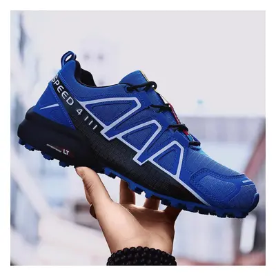 (blue, 40) Men&apos;s Running Shoes Fitness Sneakers Breathable Jogging Shoes Gym Walking Joggin