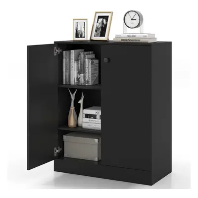 2-Door Storage Cabinet Modern Accent Cabinet Storage Organizer