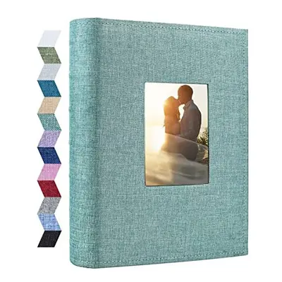 Vienrose Photo Albums 6x4 Pockets Linen Frame Cover with Memo Areas Photobook Large Capacity Pic