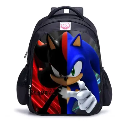 (Large (32*17*42), 16) Sonic kids backpack students bag large capacity outdoor travel bag