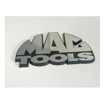 (LOGO1105CH) 3D Design OEM 120mm MAC Tools Plastic Chrome Emblem Badge Logo