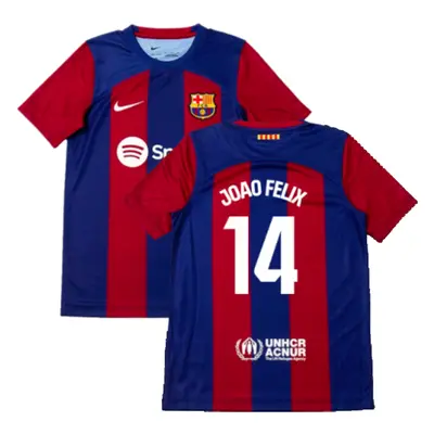 (XLB) Barcelona Home Shirt (Kids) (Joao Felix 14)