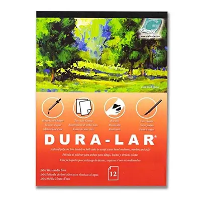 Grafix Dura-Lar Film Coated to Accept Water Based Mediums, Perfect for Watercolor, Planning Comp