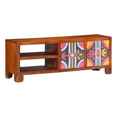 vidaXL TV Cabinet Multicolour 110x30x40 Solid Wood Acacia TV stand