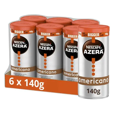 NESCAFÃ Azera Americano Instant Coffee 140g (Pack of 6)