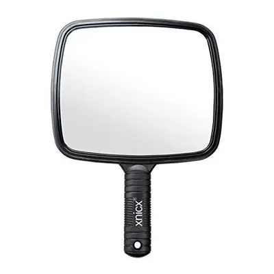 xnicx Hairdressing Hand Mirror Professional Hand Held Mirror Salon Barbers Hairdressers Paddle M