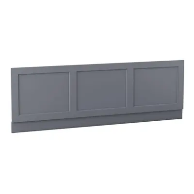 (1700mm Front Side Bath Panel) Aquariss Traditional Bath Panel Matte Grey MDF Adjustable Height