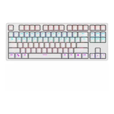 (White) ABS Keycaps Mehcanical Keyboard Keys RGB TKL Gaming Keyboard Removable Upper Cover For O