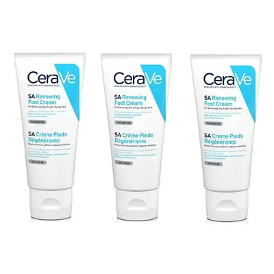 CeraVe SA Renewing Foot Cream 88ml x