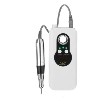 (White) 35000RPM Electric Nail Drill Machine Portable Rechargeable Manicure Pedicure Machine