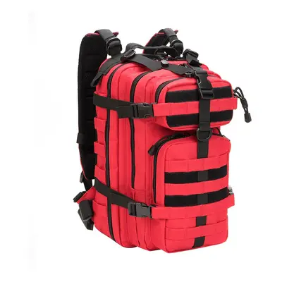 (Red) Men Army Military Tactical Backpack 1000D Polyester 30L 3P Softback Outdoor Waterproof Ruc