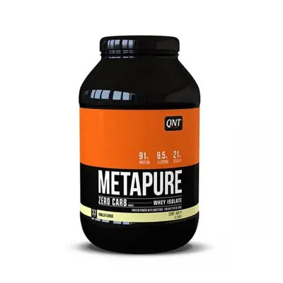 QNT Metpaure Zero Carb Fat Free Whey Protein Isolate Powder (Vanilla) 908g