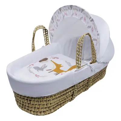 Down in the Woods White Palm Moses Basket with Mattress and Liner