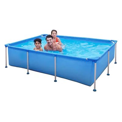 8.5 Feet Rectangular Small Frame Above Ground Swimming Pool - Blue