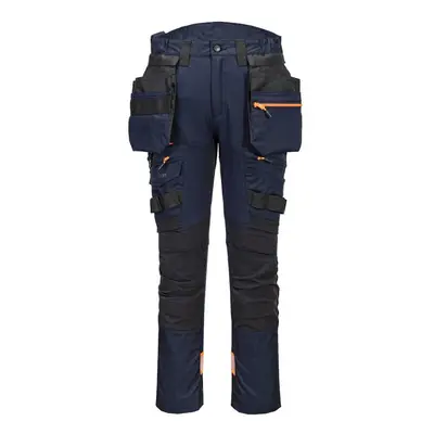 (41R, Dark Navy) Portwest Mens DX4 Detachable Holster Pocket Trousers