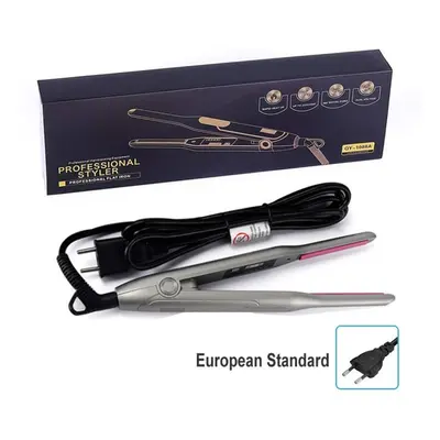 (as the picture, European standard) Hair Straightening And Curling Dual-purpose Small Flat Iron 