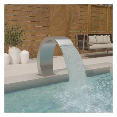 vidaXL Pool Fountain 22x60x70 cm Stainless Steel Garden Pool Fountain