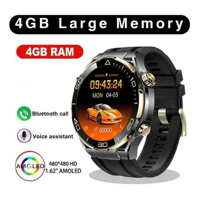 2024 Smart Watch Men 4gb Memory Sport Fitness Tracker 480*480 Screen Bluetooth Call Smartwatch